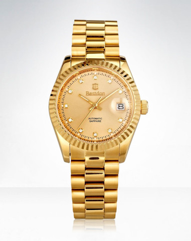 bestdon手表专场 邦顿【唯品专供】传承系列 全金钢带21钻全自动机械