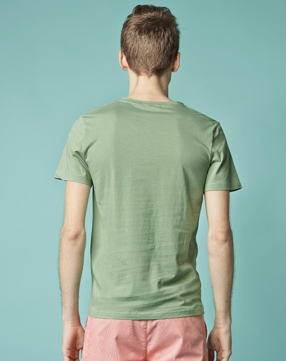 布衣传说浅草绿色纯棉舒适百搭短袖t恤dt1057浅草绿_唯品会