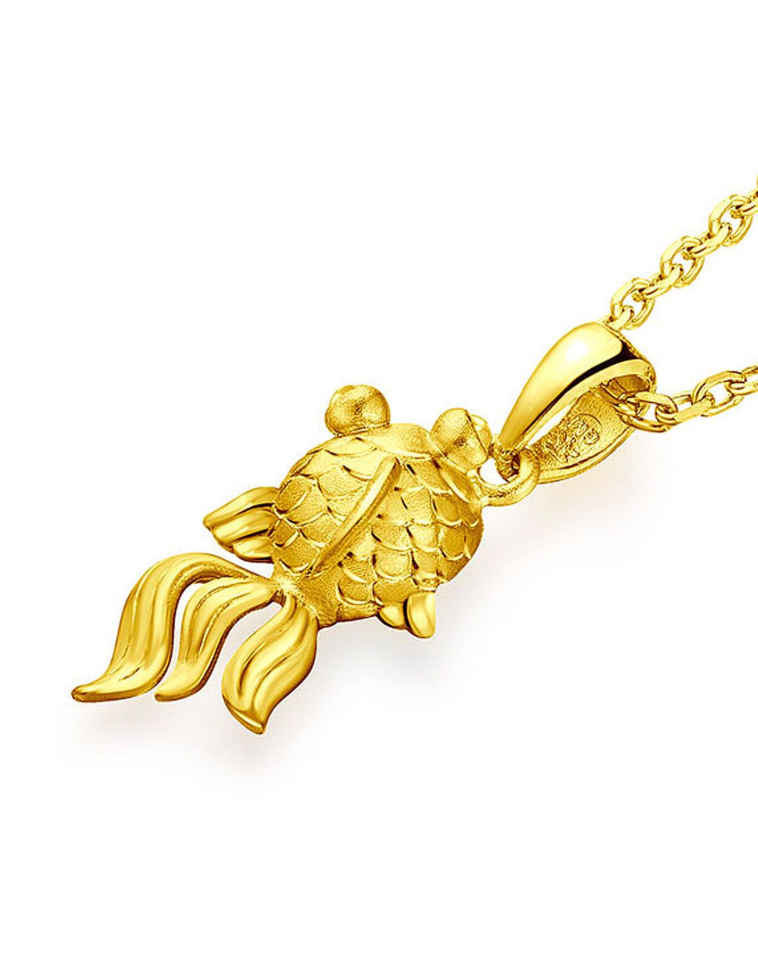 六福珠宝lukfook jewellery专场足金年年有鱼黄金吊坠(不含项链)1.