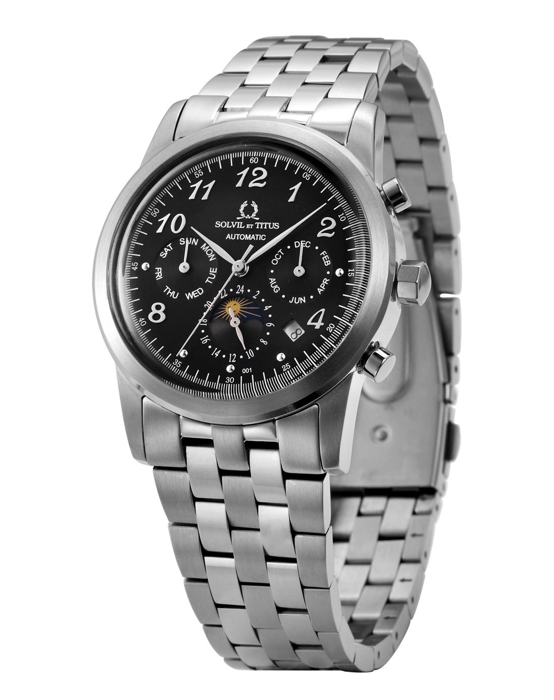 铁达时titus全精钢自动机械男士腕表06-2327-001_唯品会