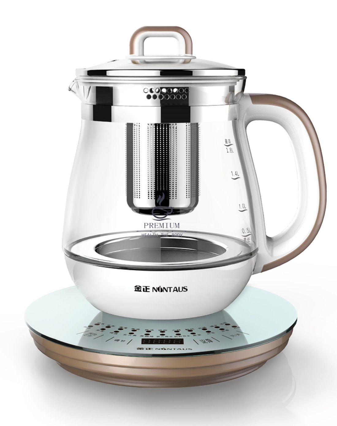 【22大功能】养生壶 一体式304不锈钢滤网