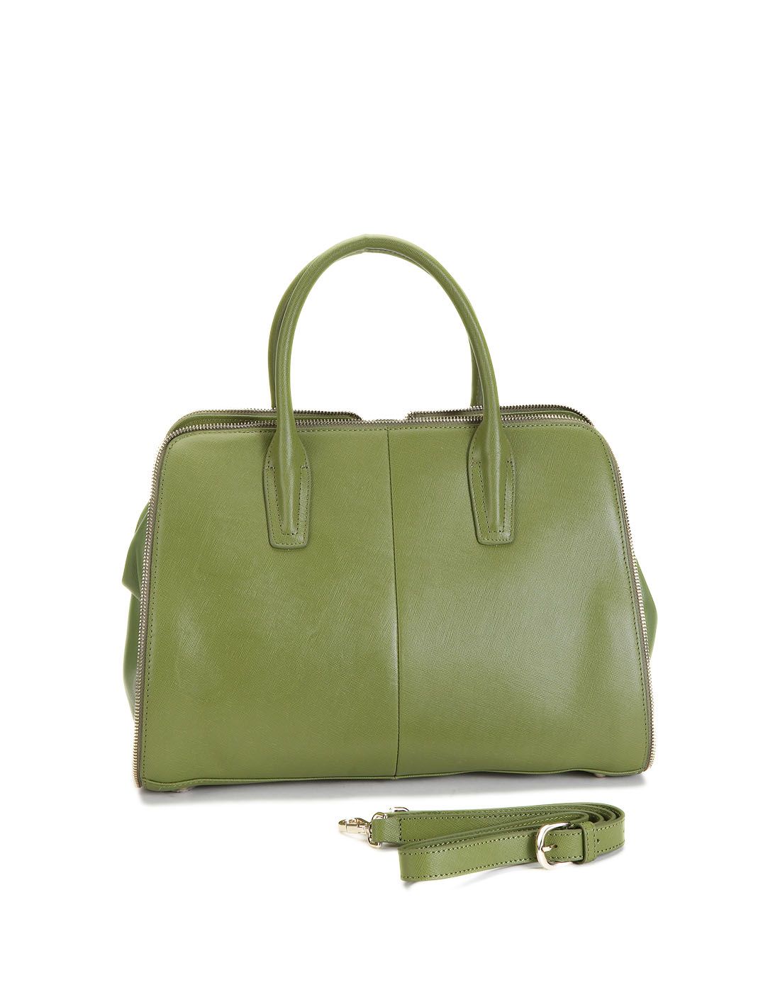 绿色典雅气质手提包