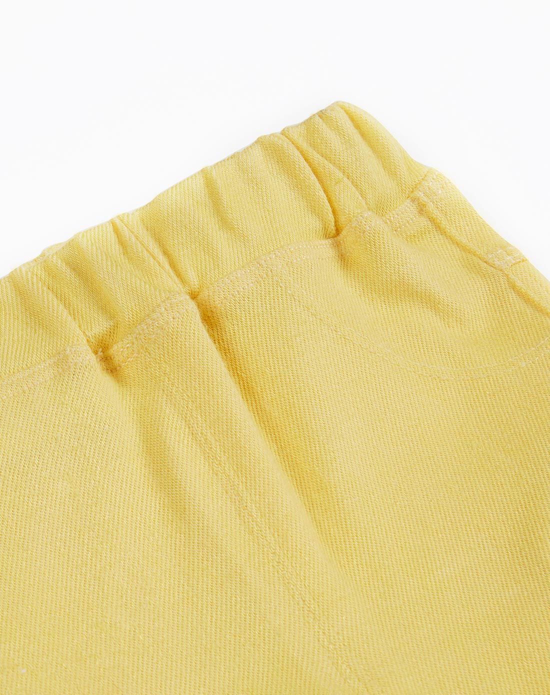 (两件起售)女童鹅黄纯色打底裤