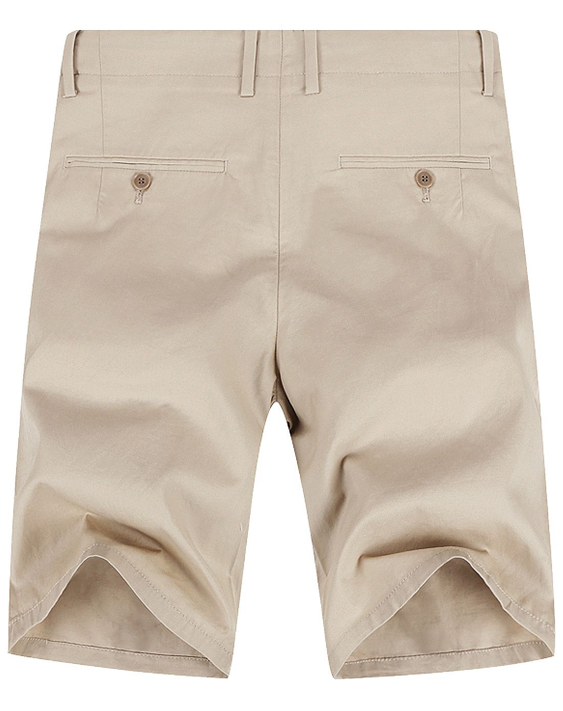 浅卡其色直筒百搭休闲短裤