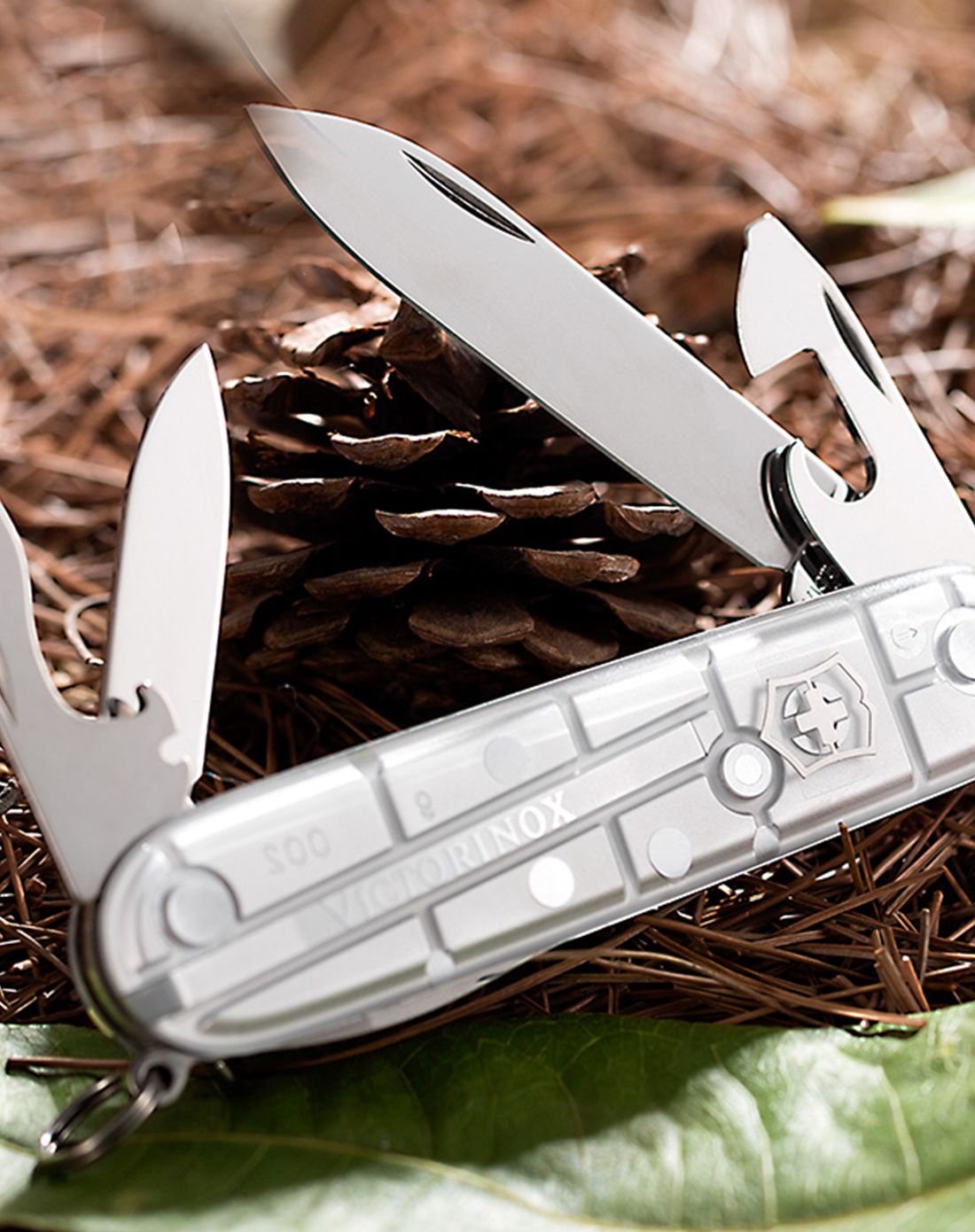 维氏瑞士军刀91mm 标准透明银色12功能刀