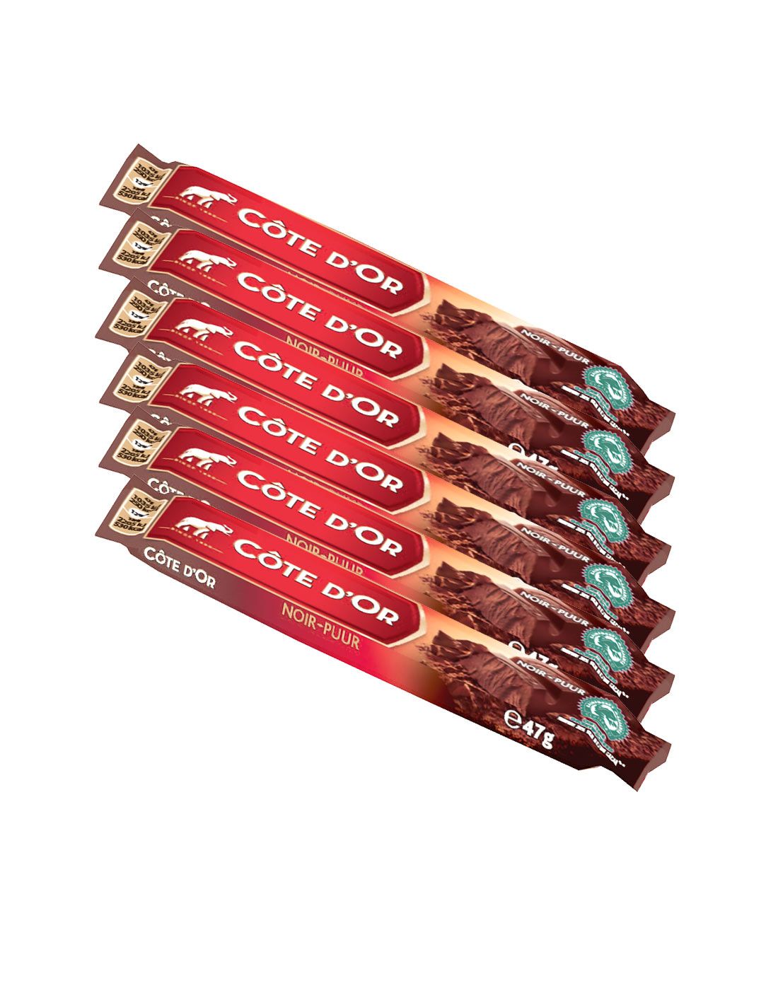 克特多金象纯味巧克力条 47g*6