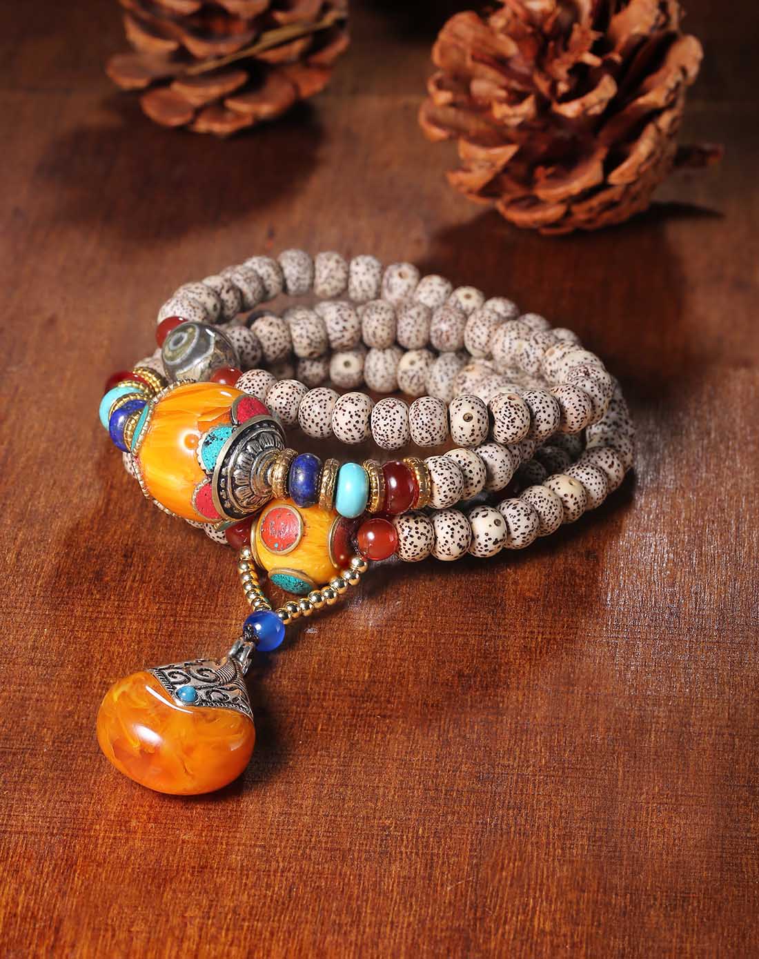 民族风藏式星月菩提108 项链手链