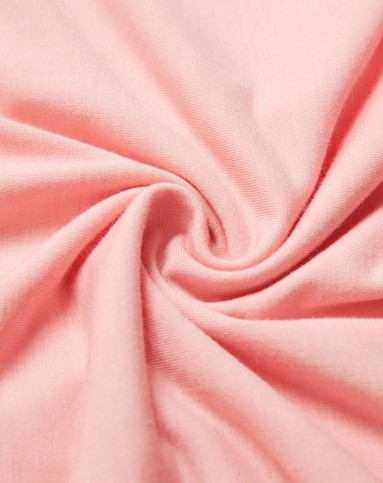 西瓜红纯色v领系列家居服套装