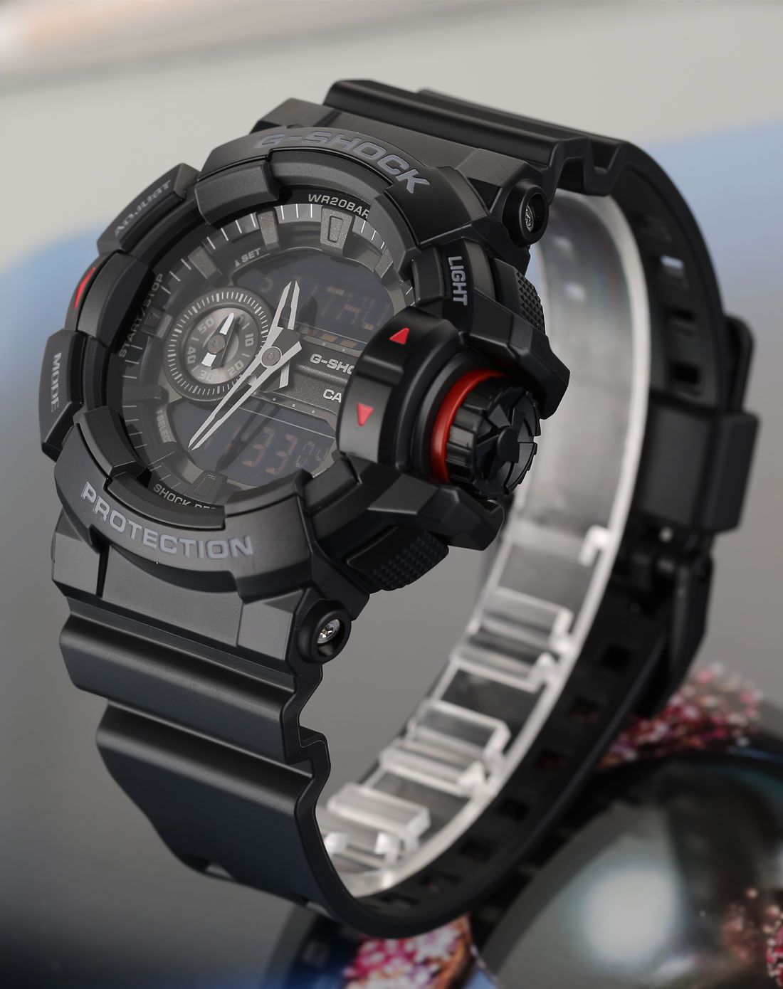 手錶特惠專場卡西歐 g-shock系列雙顯多功能運動電子男表ga-400-1bpr