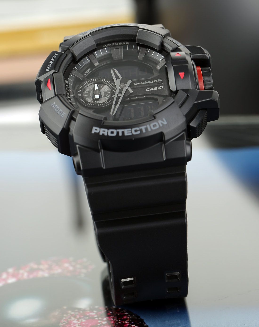 手錶特惠專場卡西歐 g-shock系列雙顯多功能運動電子男表ga-400-1bpr