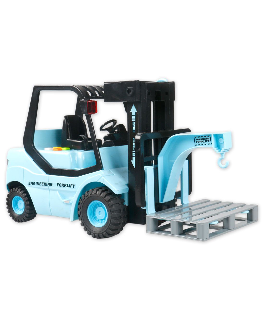 诗歌故事四通遥控叉车1:14(蓝色带充电)