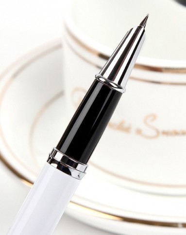 > 蒂罗尔系列纯白色两用商务钢笔