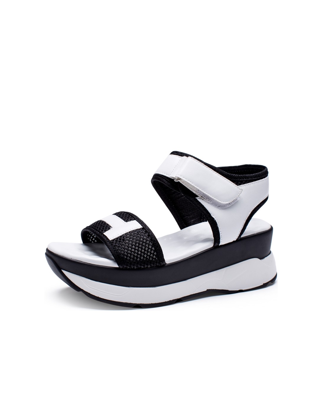 休闲白色厚底舒适凉鞋