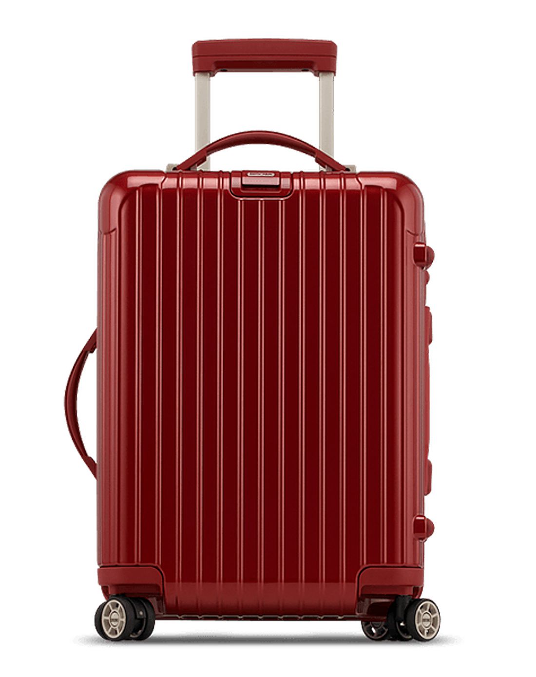 deluxe聚碳酸酯高端拉杆箱20寸东方红
