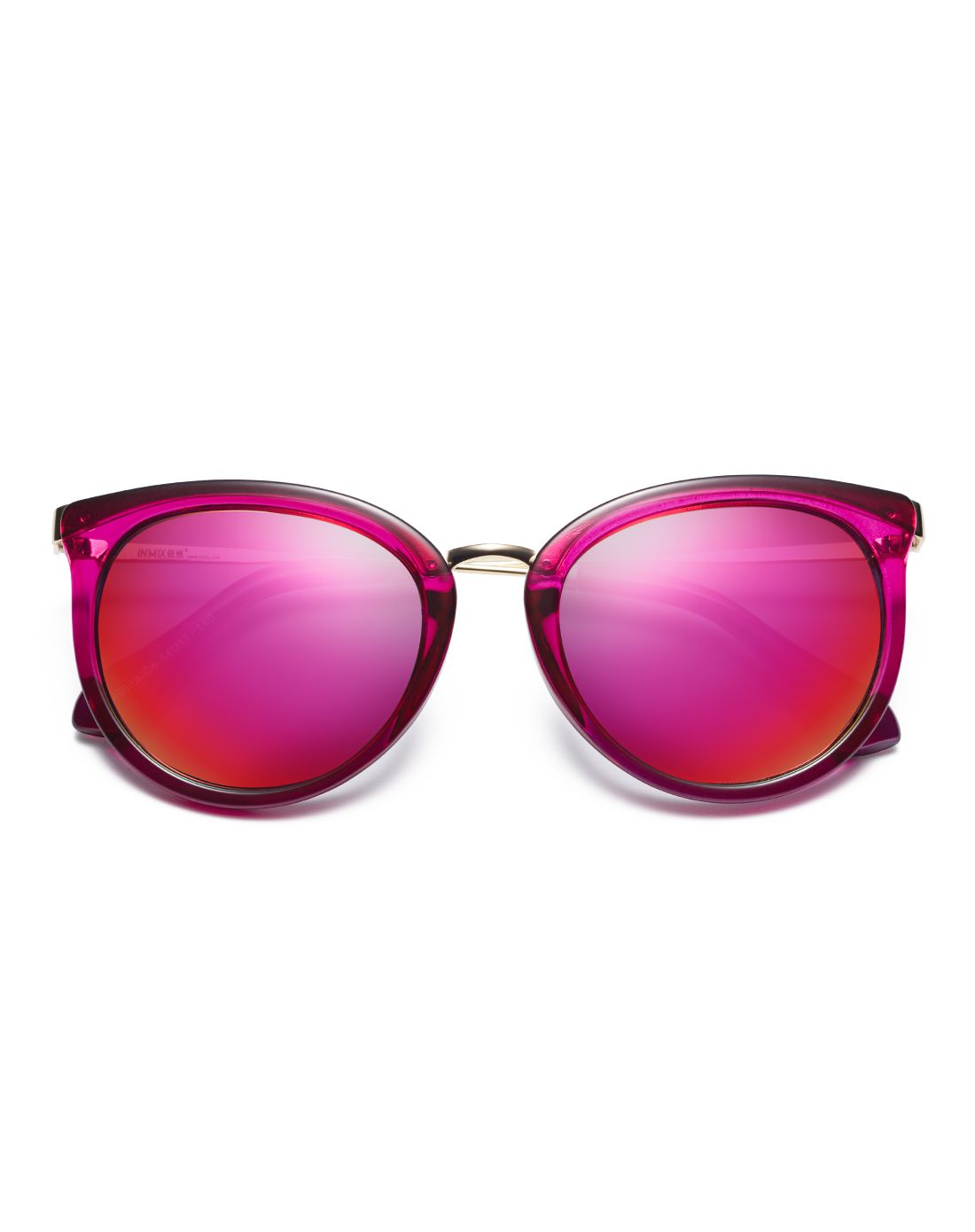 音米in mix 透明炫彩偏光太阳镜透明紫