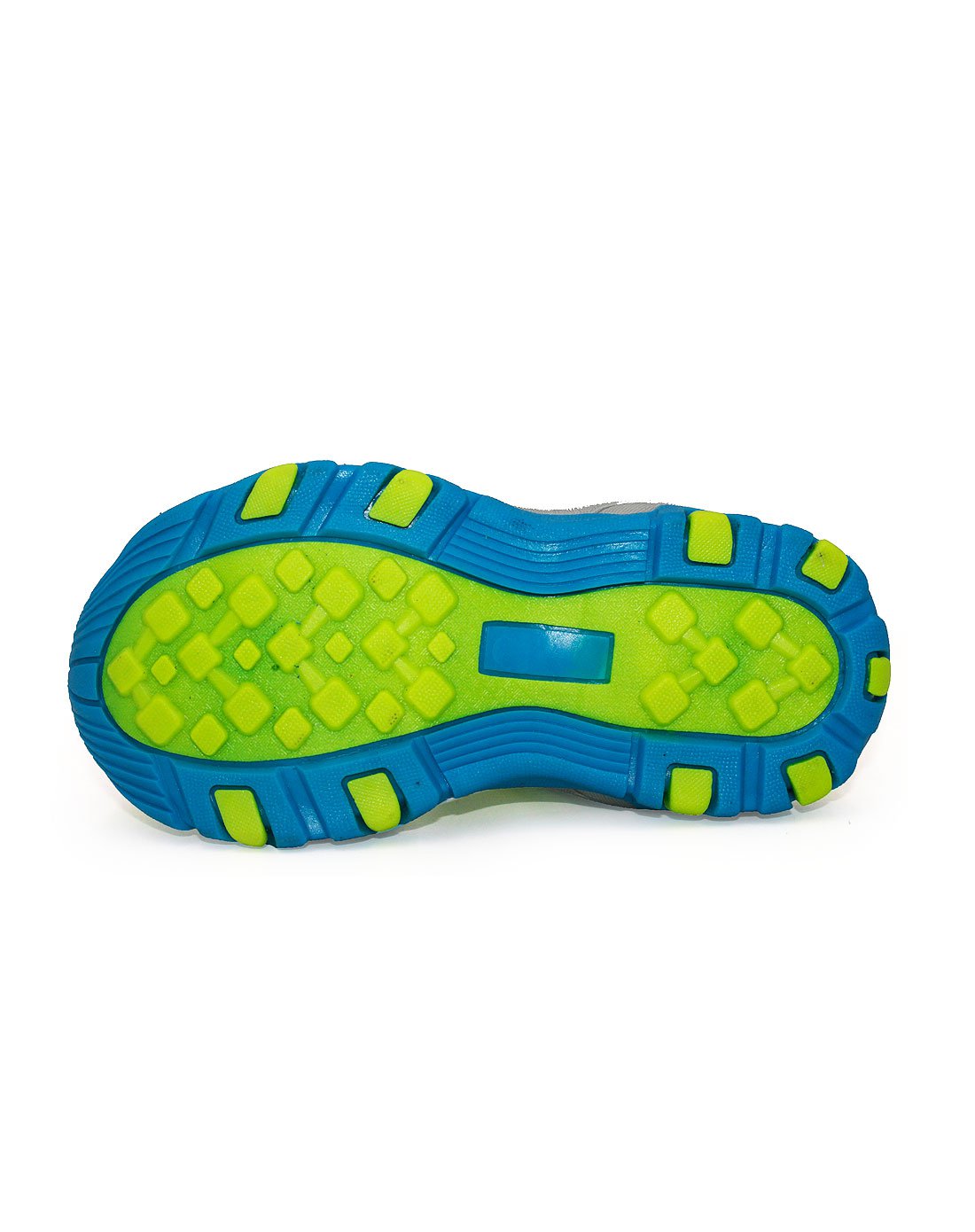 男小童(26-30码)蓝荧光绿魔术贴包头凉鞋