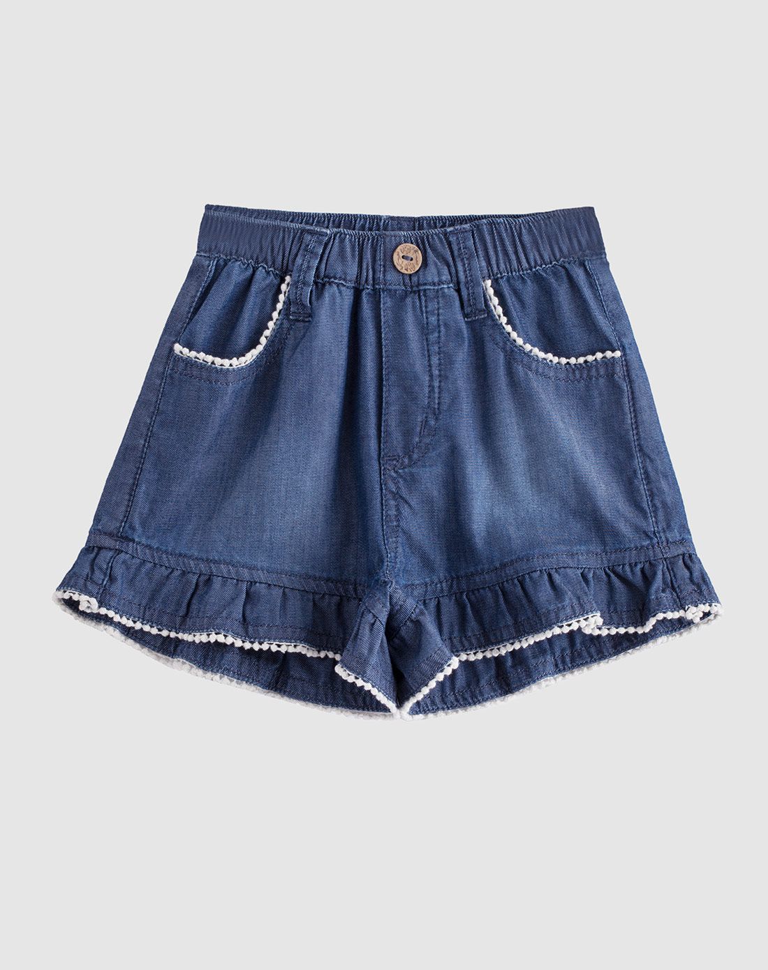 女童牛仔a型短裤