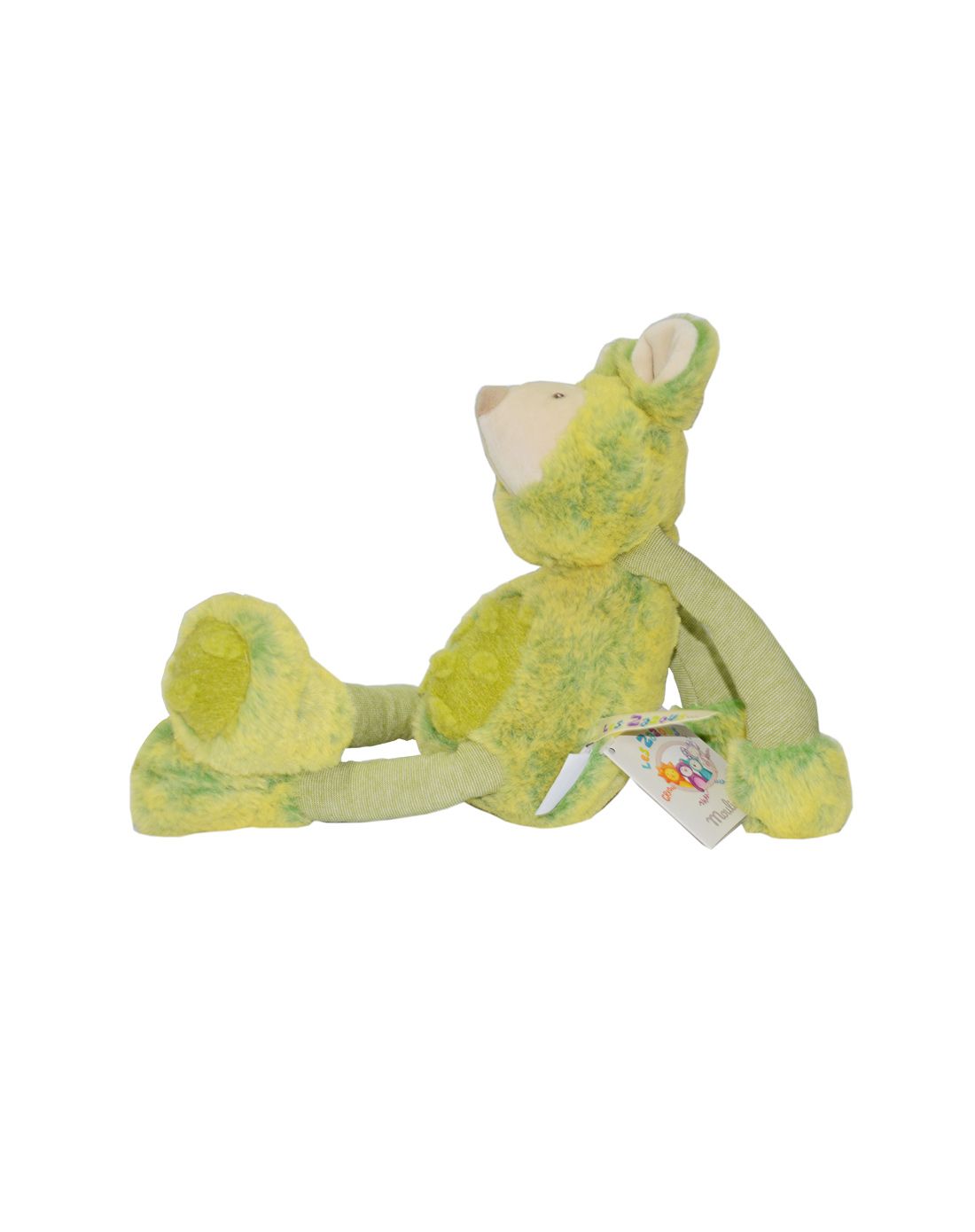 法国moulinroty小东西系列绿色小鼠娃娃圆形礼盒