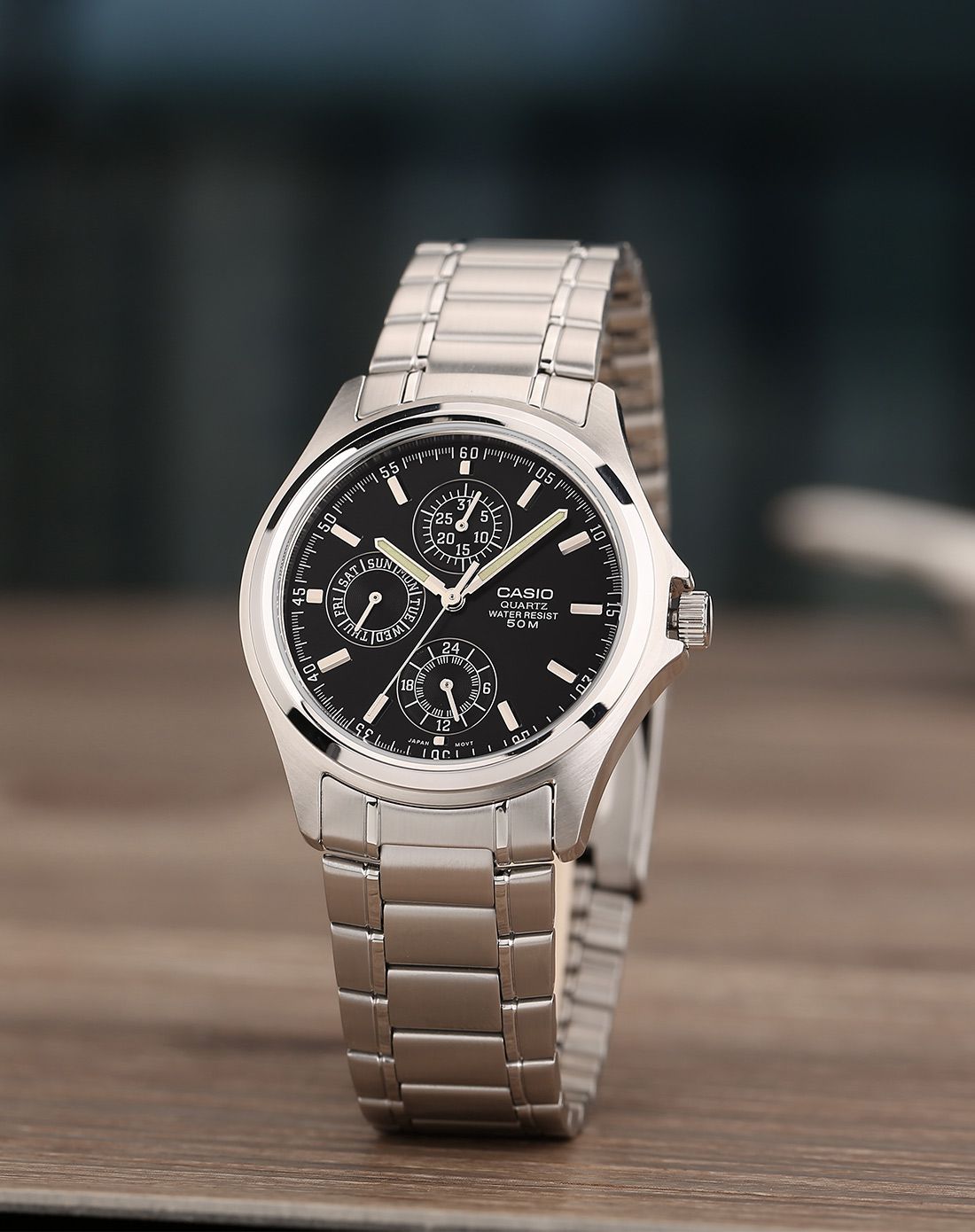 卡西欧casio手表特惠专场casio 经典指针系列多功能石英男表mtp-1246d