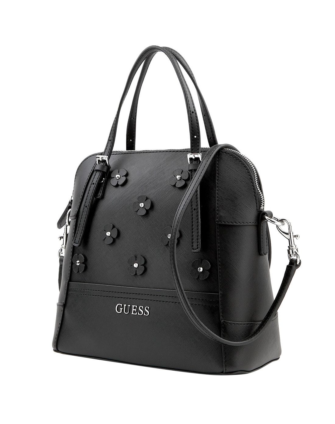 guess女士黑色单肩斜挎包