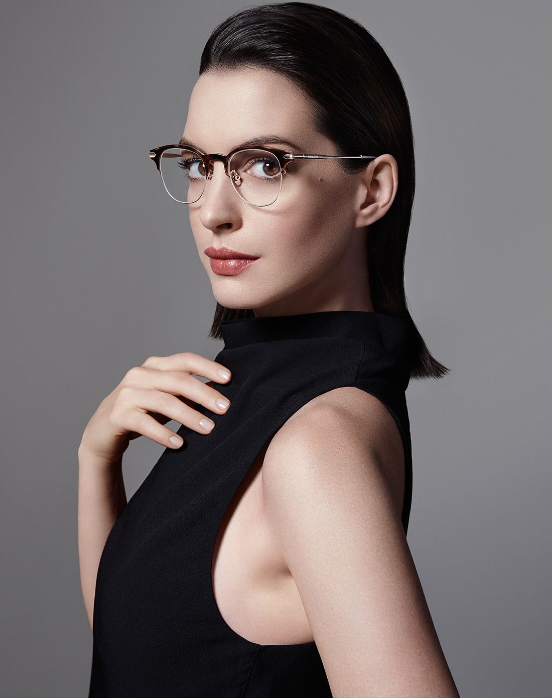 暴龙bolon眼镜专场bolon 【安妮海瑟薇广告款】时尚圈形复古升华猫眼