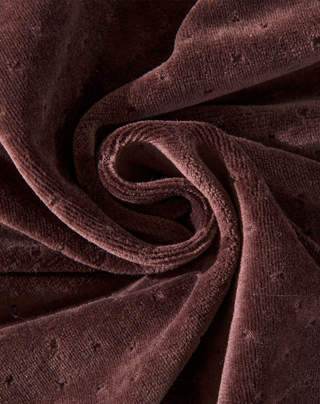 天鹅绒面料慢回弹记忆波浪型咖啡色枕芯