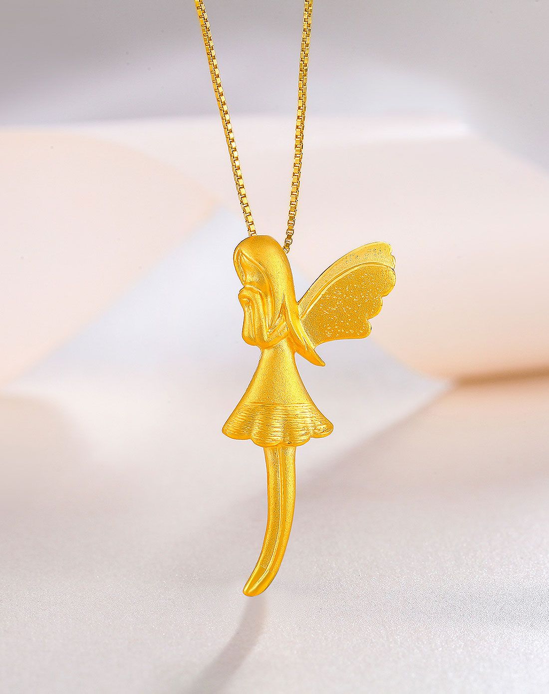 天使迷踪守护天使黄金吊坠(计价)