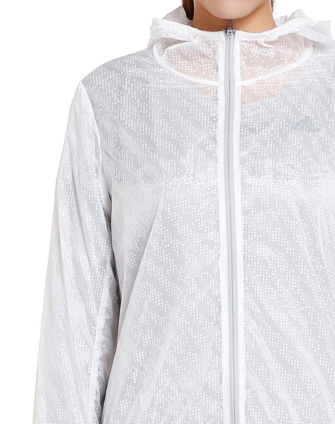 舒适透薄 女款白色皮肤衣 跑步系列