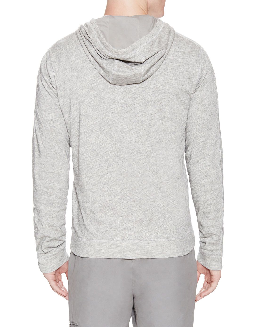 vince男装专场 > vince浅灰色休闲时尚连帽长袖外套  商品编码