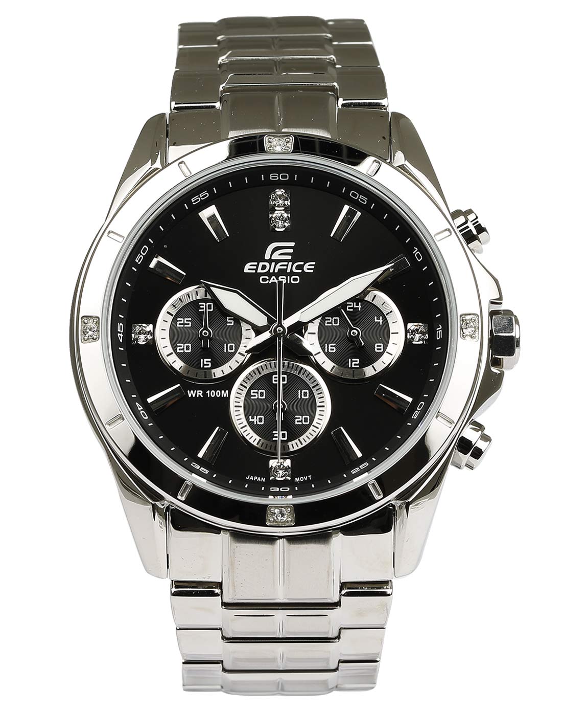 卡西欧casioedifice金属系列钢带石英男表ef-544d-1a_唯品会