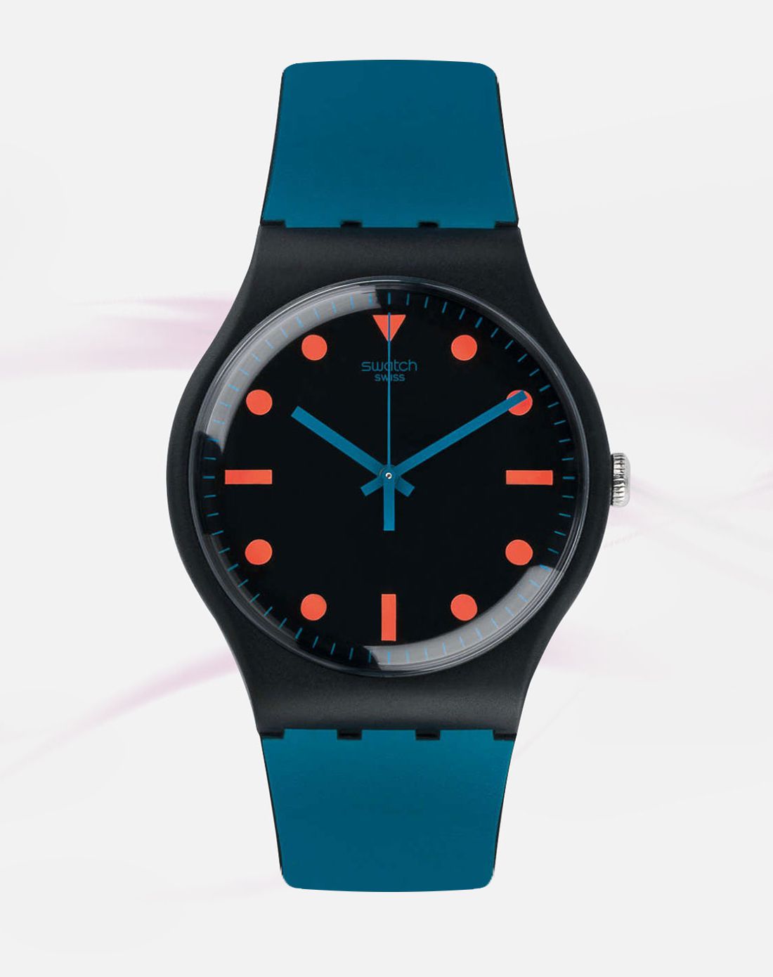 swatch 磨砂表盘石英男表玩味磨砂