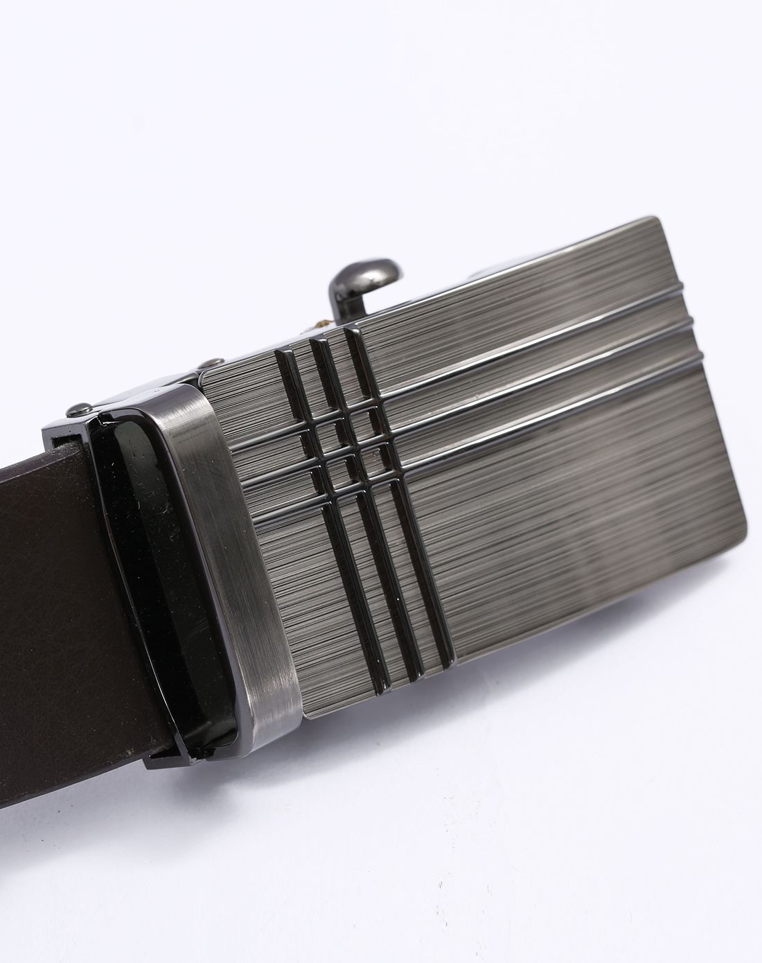 棕色 无牙自动扣皮带