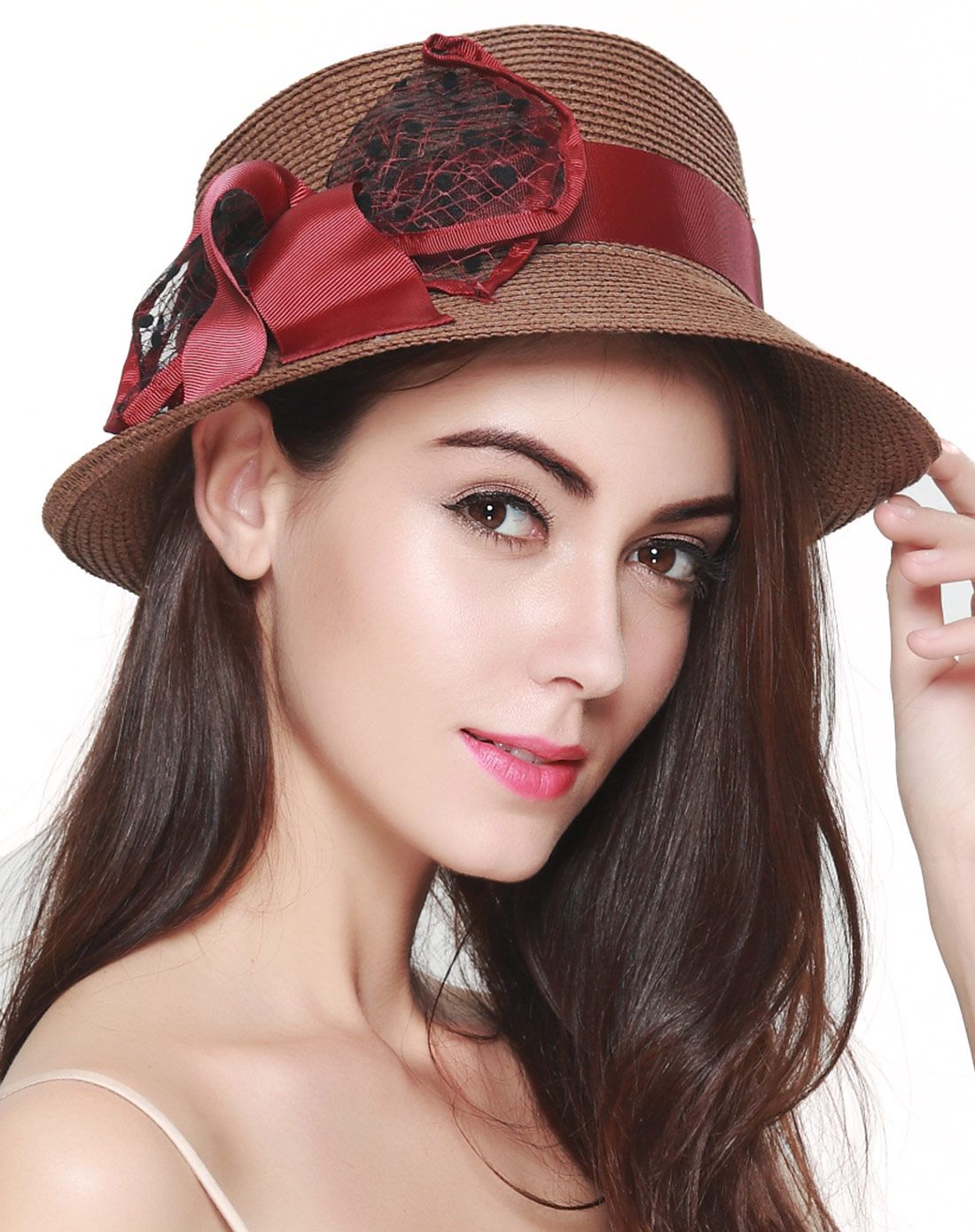 宏达 唯品首发英伦风防晒卷檐帽