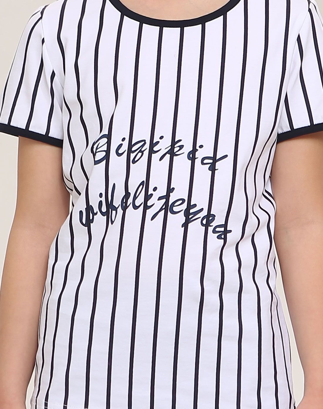 芘琪派迪儿童套装专场女童丈青色套头短袖套装k6s-352201_唯品会