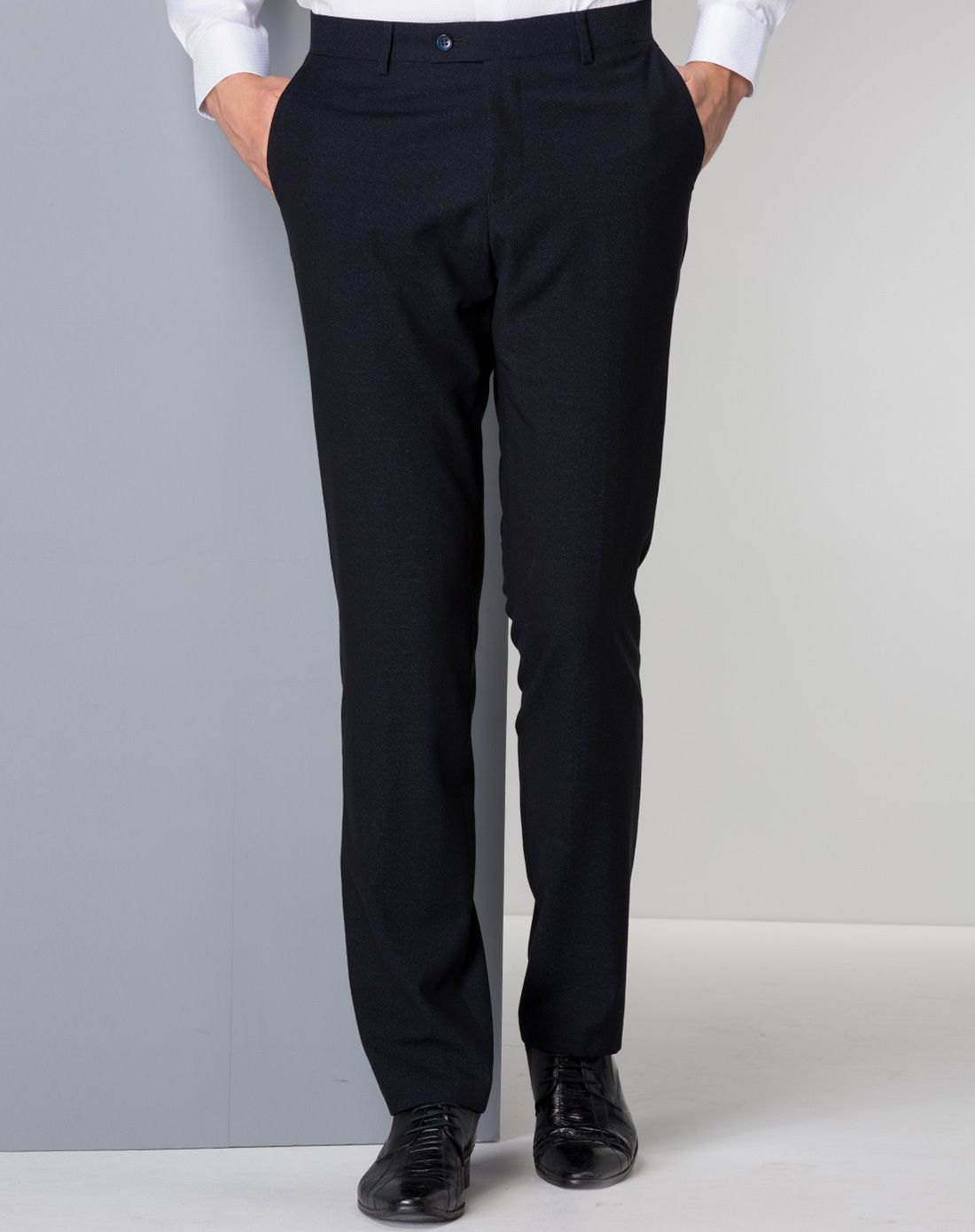 经典舒适藏黑色商务西裤