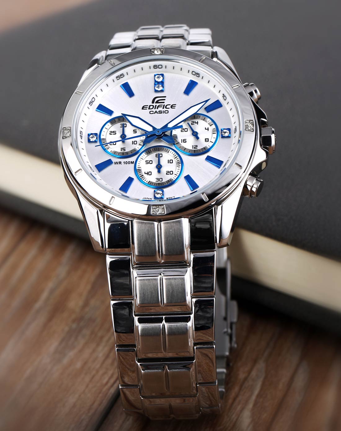 卡西欧casio ef系列三眼多功能商务休闲石英男表ef-544d-7a2vupf_唯品