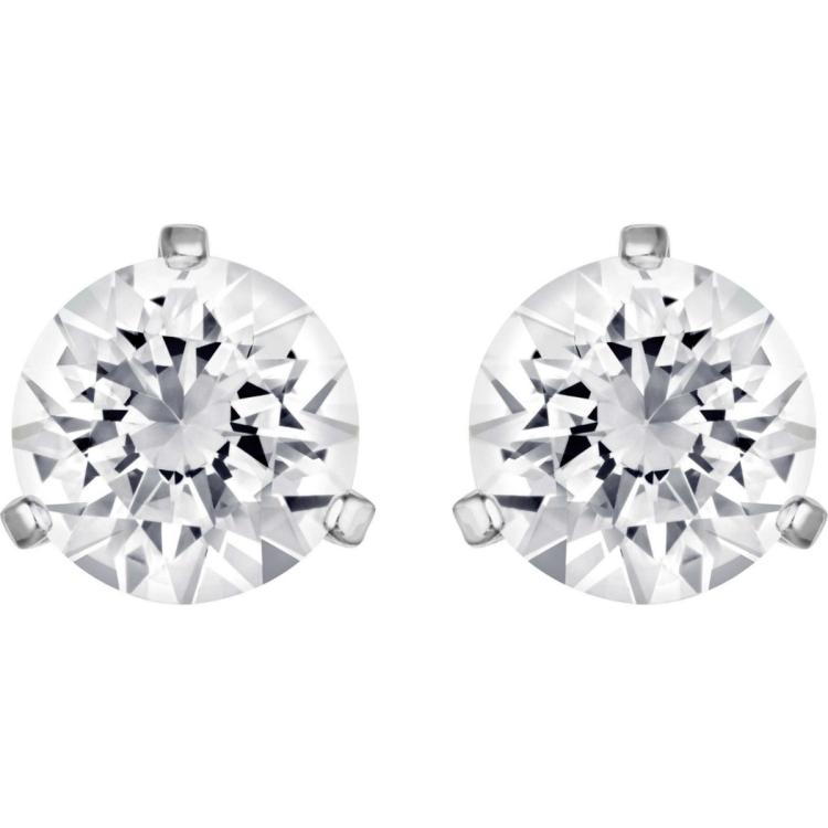 施华洛世奇 钜惠好礼 SOLITAIRE系列圆形闪耀水晶耳钉耳环耳坠