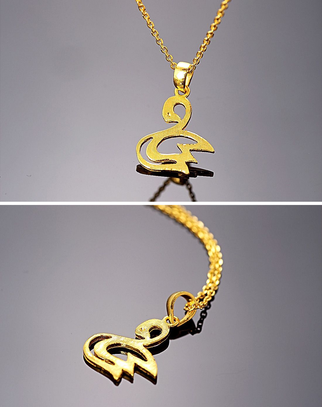 萃华cui hua珠宝专场足金吊坠 简心系列 小天鹅2.