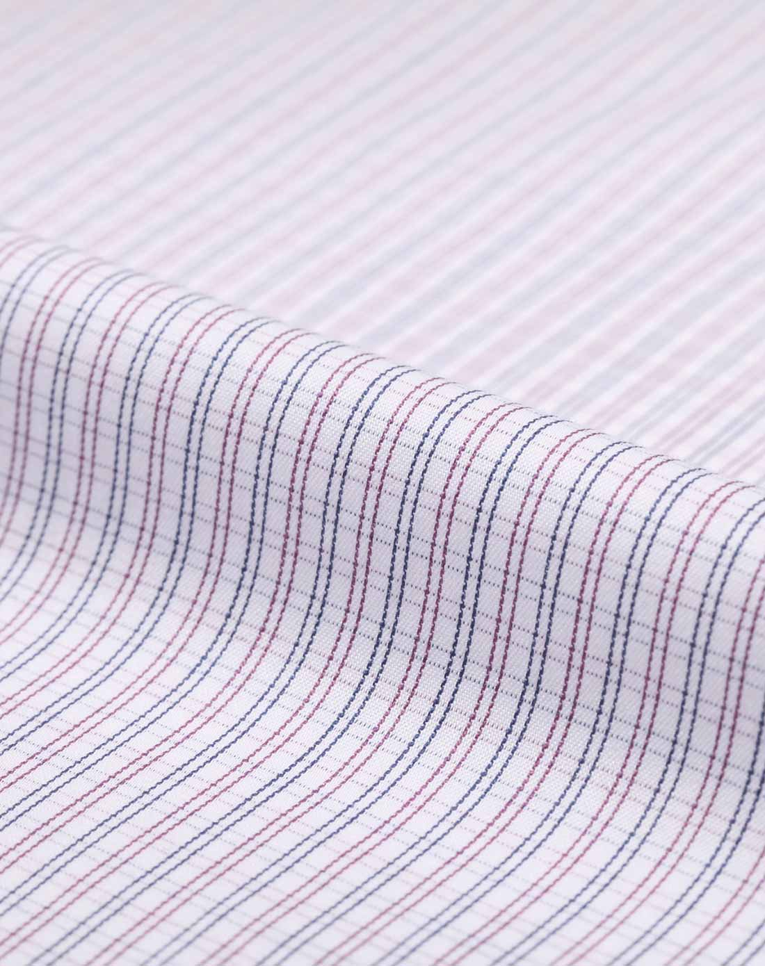 浅蓝紫大气格纹天然纯棉百搭衬衫