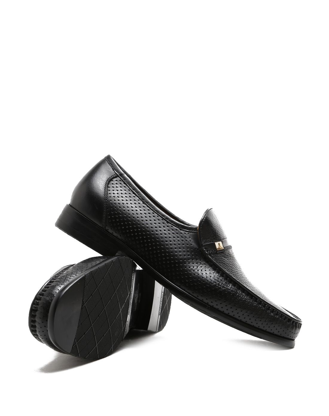 梦特娇montagut黑色鹿皮商务舒适鞋g3223424801_唯品会