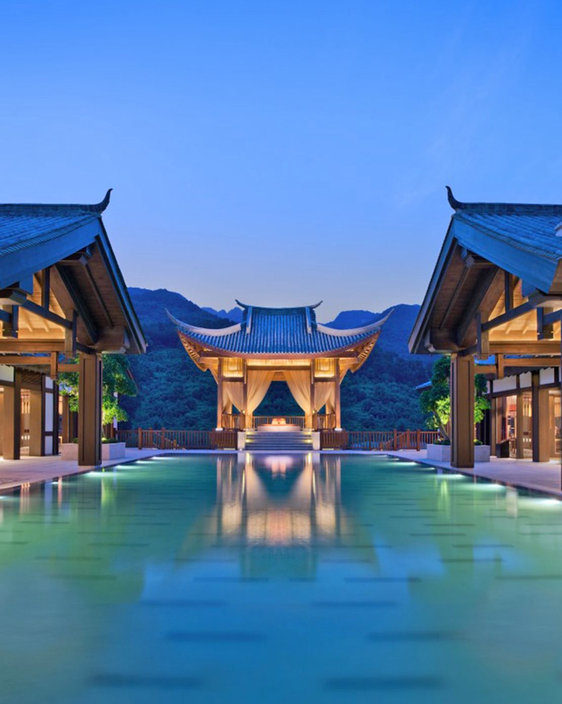 同乐旅行(上海)重庆北碚悦榕庄温泉汤屋2晚 每日双人早餐(2015.12.9-2