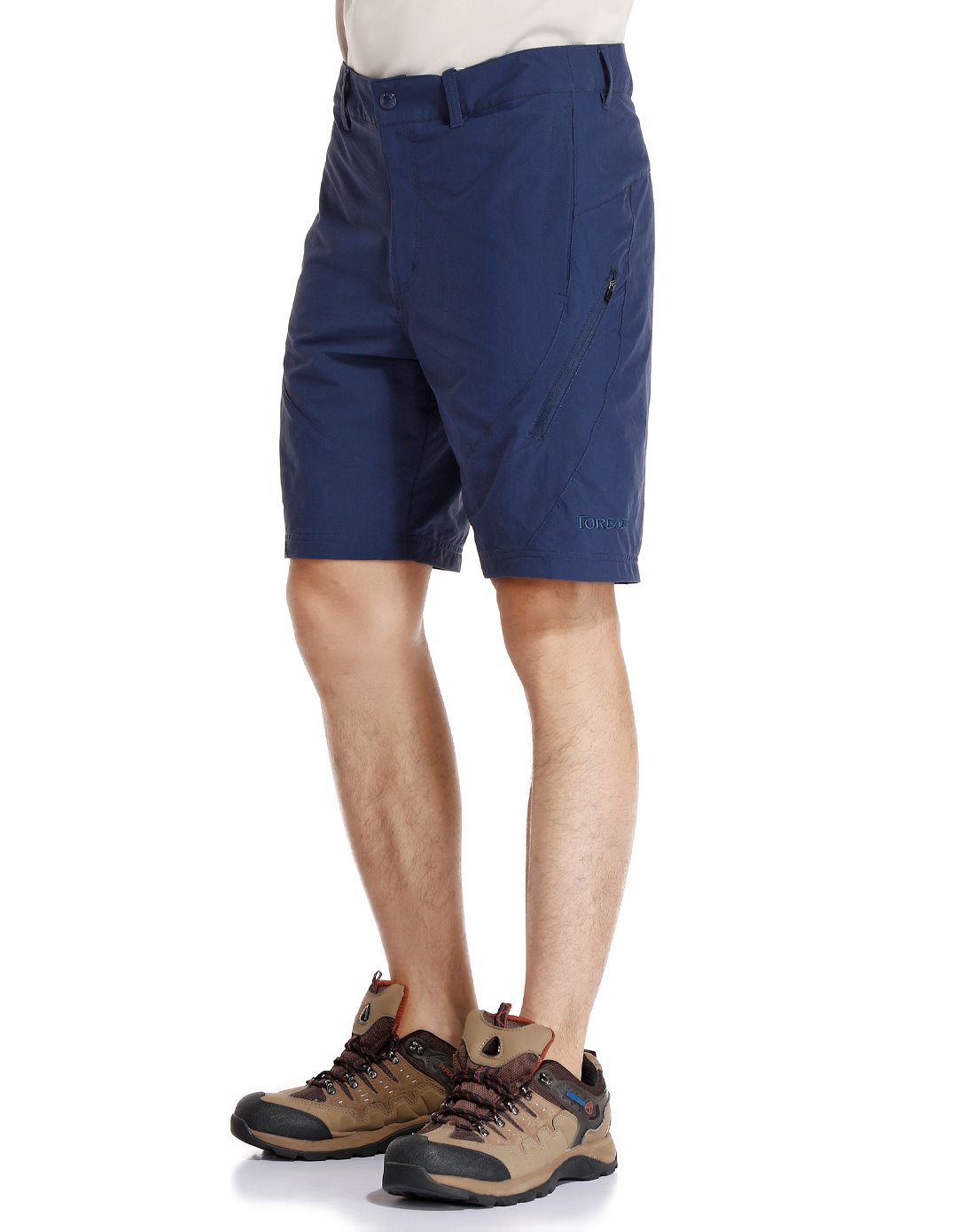 舒适透气 男款藏蓝色短裤 徒步系列