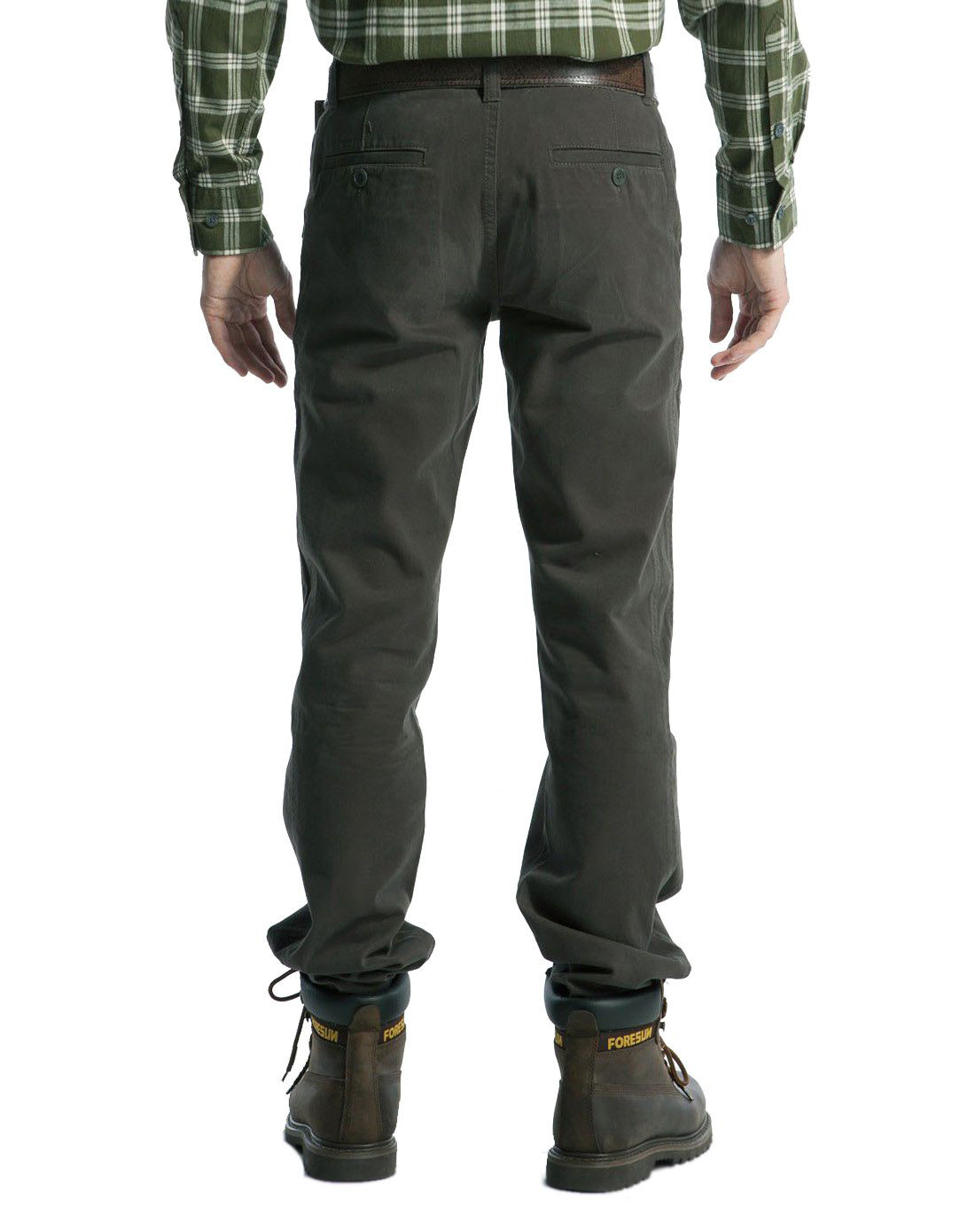 男款军绿色休闲裤