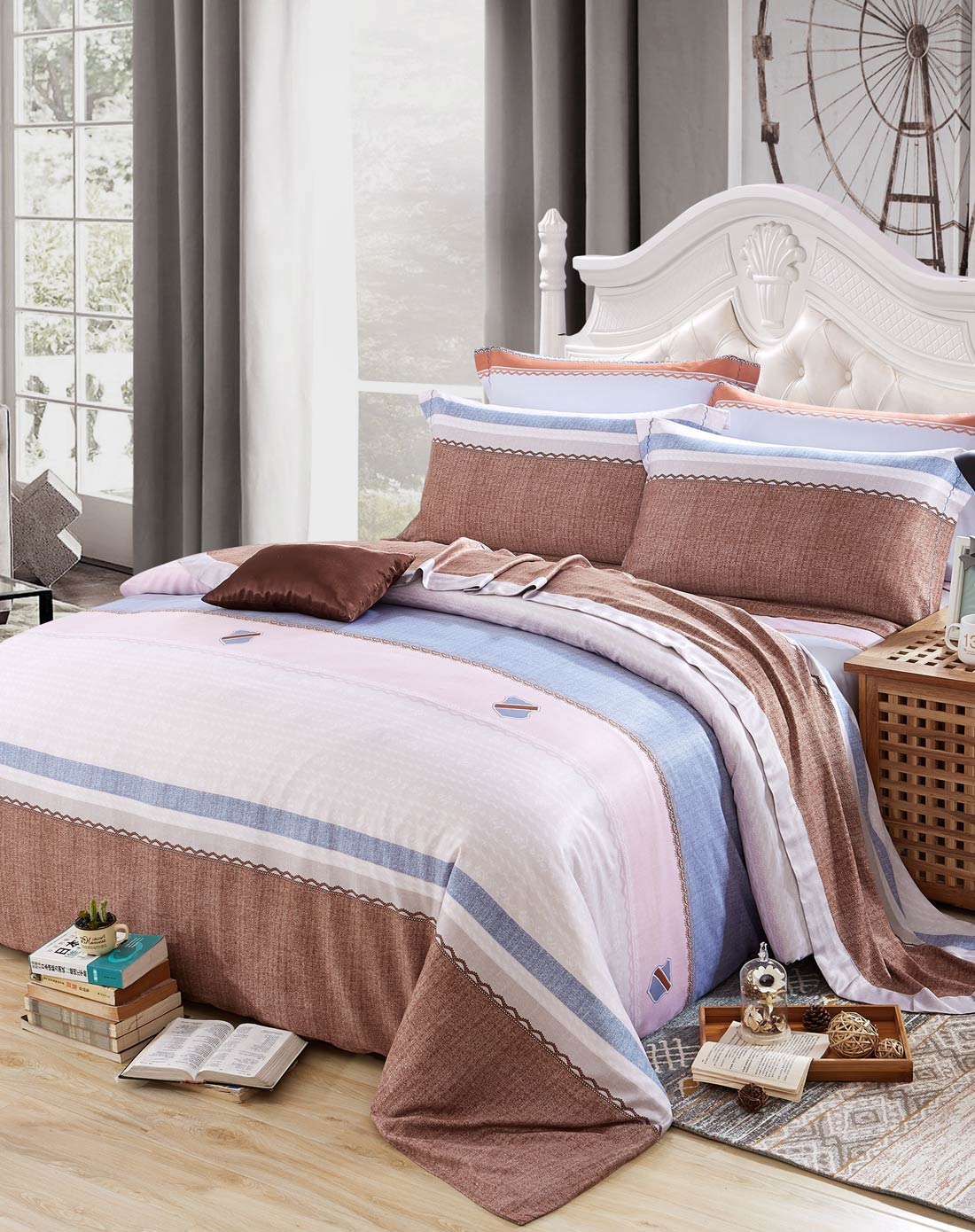 驯鹿家纺专场1.5m床天丝四件套 米兰风尚3334561289978_唯品会