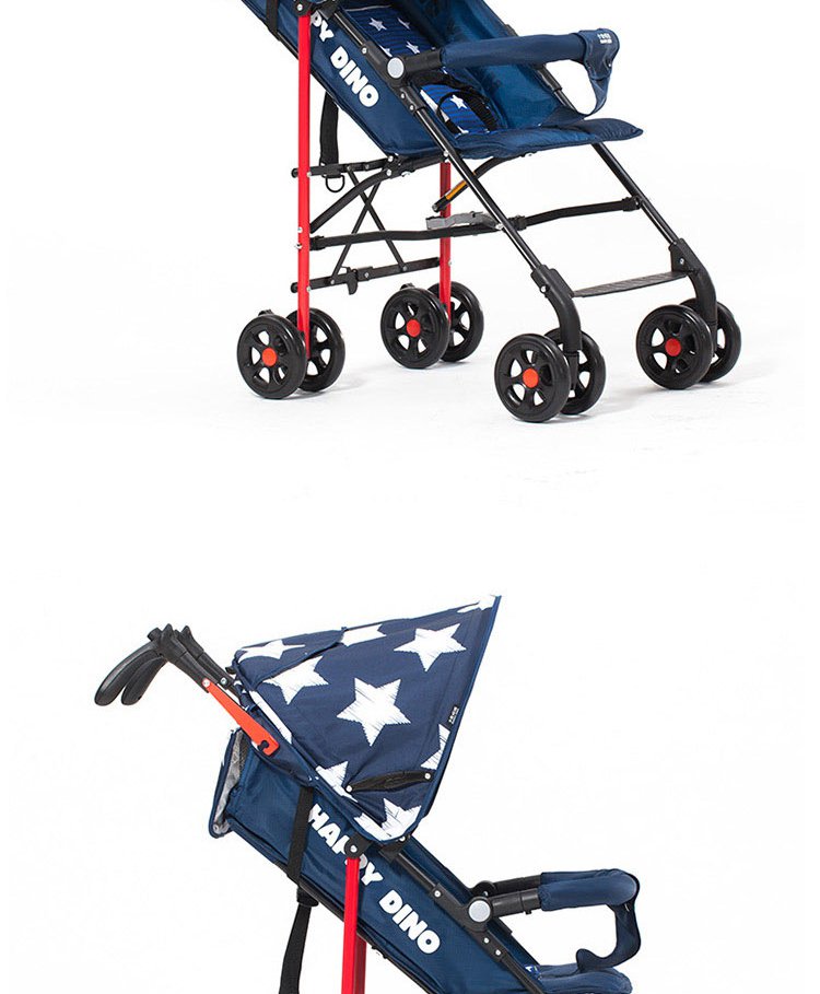 小龙哈彼可折叠婴儿推车蓝色