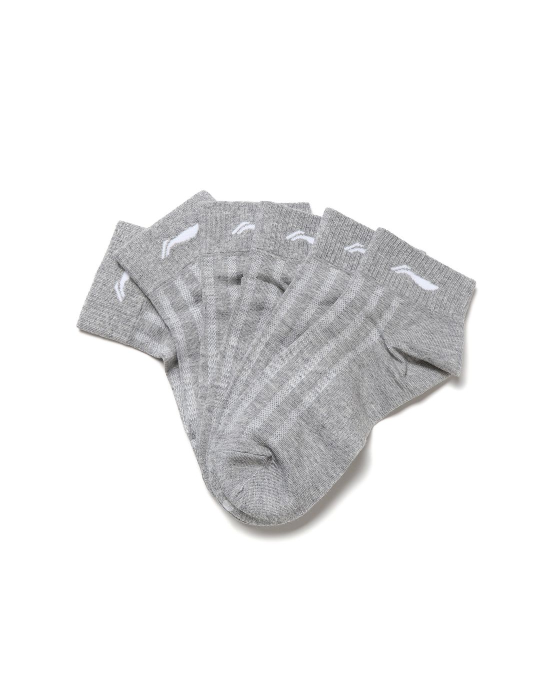 吸汗柔软 男款灰色运动袜 三双装