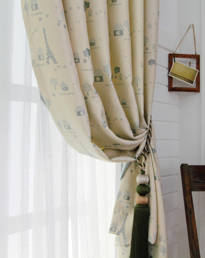 新款柔光窗帘200*270cm双片装 共4米