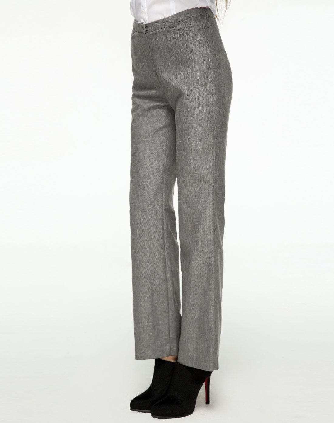 经典通勤沙萱灰裤子