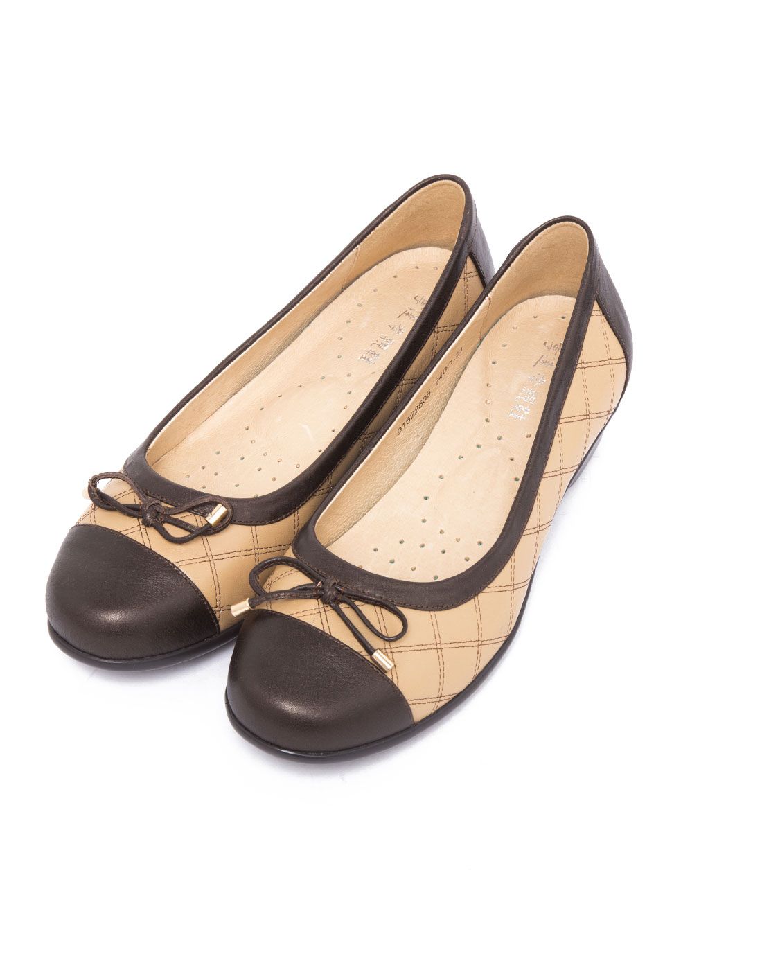 亨达孝亲防滑减震真皮舒适牛皮 羊皮胶粘女鞋