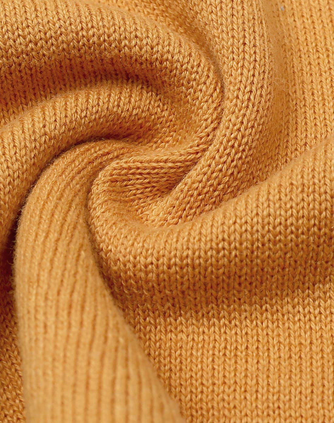 女童棕黄针织套衫